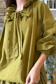 Larc Poet Blouse Mucky Olive 